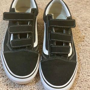 Vans size 7.5 Velcro slide on almost new condition